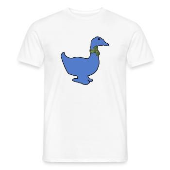 Paulo die blaue Ente - Männer T-Shirt - Weiß - Vorne - AI Model Male 178 dark (178cm)