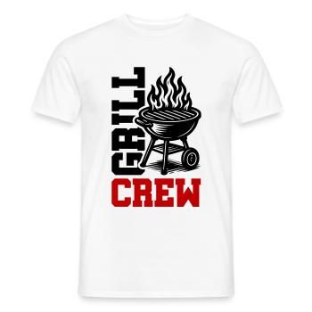 Grill Crew - Men's T-Shirt - white - Front - AI Model Male 178 dark (178cm)