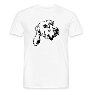 Basset Fauve De Bretagne - Men's T-Shirt - white - Front - AI Model Male 178 dark (178cm)