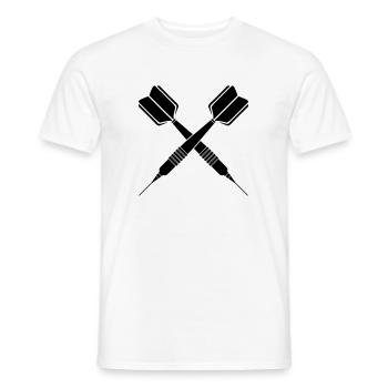 Dartpfeil - Dart Spieler Darts Dart Pfeil Pfeile - Männer T-Shirt - Weiß - Vorne - AI Model Male 178 dark (178cm)