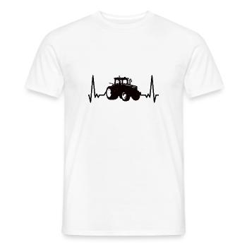 Agriculture farmer tractor tractor trekker - Men's T-Shirt - white - Front - AI Model Male 178 dark (178cm)