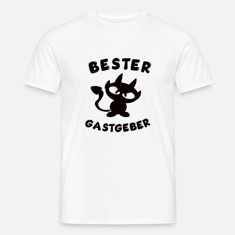 cooles bester Gastgeber Design - Männer T-Shirt - Weiß