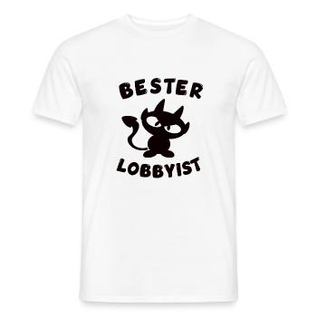 cool best lobbyist design - Men's T-Shirt - white - Front - AI Model Male 178 dark (178cm)