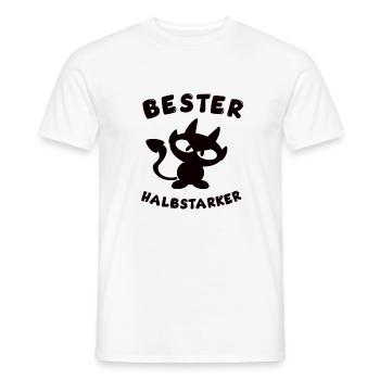 Cool meilleur design mi-fort - T-shirt homme - blanc - Devant - AI Model Male 178 dark (178cm)