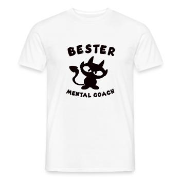meilleur design de coach mental cool - T-shirt homme - blanc - Devant - AI Model Male 178 dark (178cm)