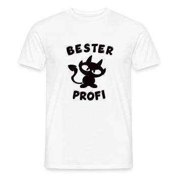 cool best professional design - Men's T-Shirt - white - Front - AI Model Male 178 dark (178cm)
