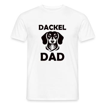Dackel Dad Design für den Hundefan - Männer T-Shirt - Weiß - Vorne - AI Model Male 178 dark (178cm)