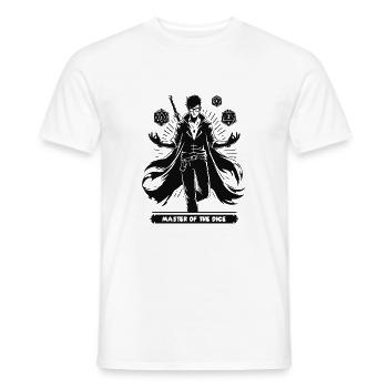 Rôle Joueur Stylo et Papier Fan Silhouettes Design - T-shirt homme - blanc - Devant - AI Model Male 178 dark (178cm)