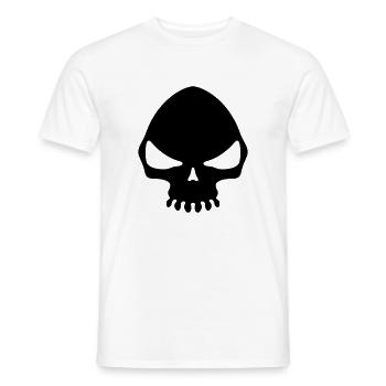 Totenschädel / Totenkopf / Skull (glow) - Men's T-Shirt - white - Front - AI Model Male 178 dark (178cm)