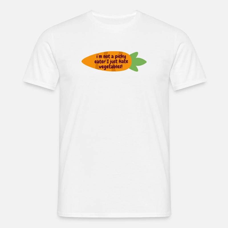 picky eater - Männer T-Shirt - Weiß