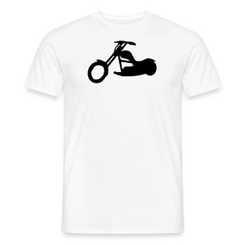 Motorrad - Bike - Chopper - Männer T-Shirt - Weiß - Vorne - AI Model Male 178 dark (178cm)
