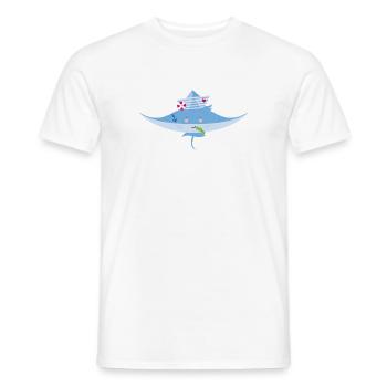 Patin - T-shirt homme - blanc - Devant - AI Model Male 178 dark (178cm)