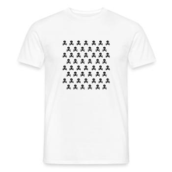 Emo Schädel - Männer T-Shirt - Weiß - Vorne - AI Model Male 178 dark (178cm)
