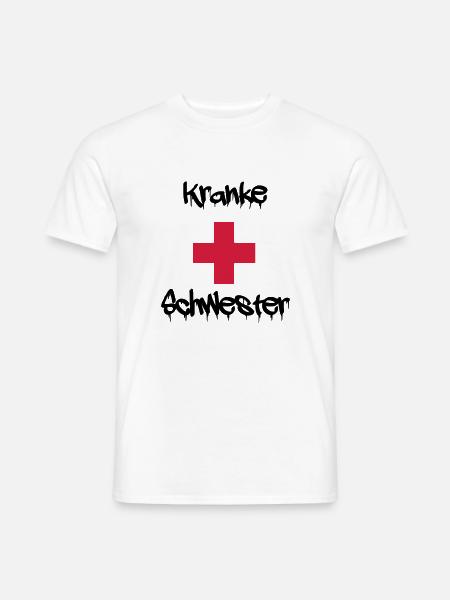 kranke schwester - Männer T-Shirt - Weiß