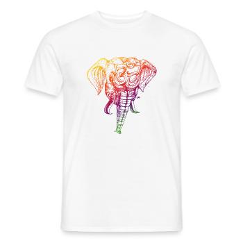 Punktomfant CO by Finito - Männer T-Shirt - Weiß - Vorne - AI Model Male 178 dark (178cm)