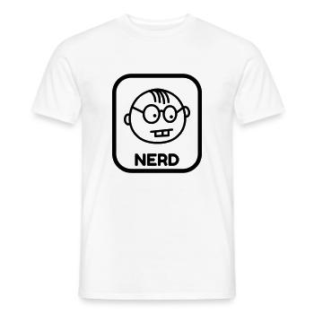 Geek Game Gaming Nerd Gamer Computer Joueur - Men's T-Shirt - white - Front - AI Model Male 178 dark (178cm)