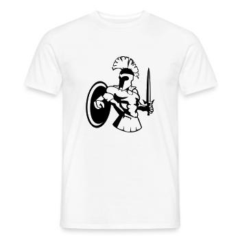 sparta_krieger_001 - T-shirt homme - blanc - Devant - AI Model Male 178 dark (178cm)