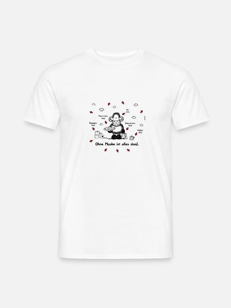 Sheepworld OhneMaske ist alles doof One Size - Männer T-Shirt - Weiß
