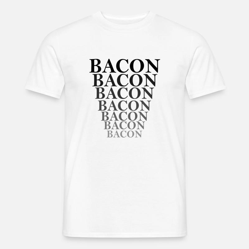BACON wird kleiner verlauf - Männer T-Shirt - Weiß