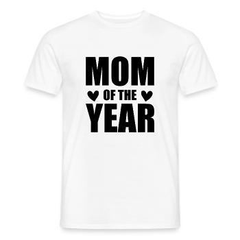 Funny Mom Gift Mom Mother's Day - Men's T-Shirt - white - Front - AI Model Male 178 dark (178cm)