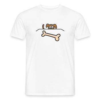 Bone Dog - Men's T-Shirt - white - Front - AI Model Male 178 dark (178cm)