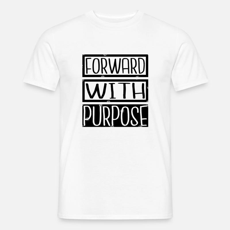 progress growth change development enthusiasm - Männer T-Shirt - Weiß