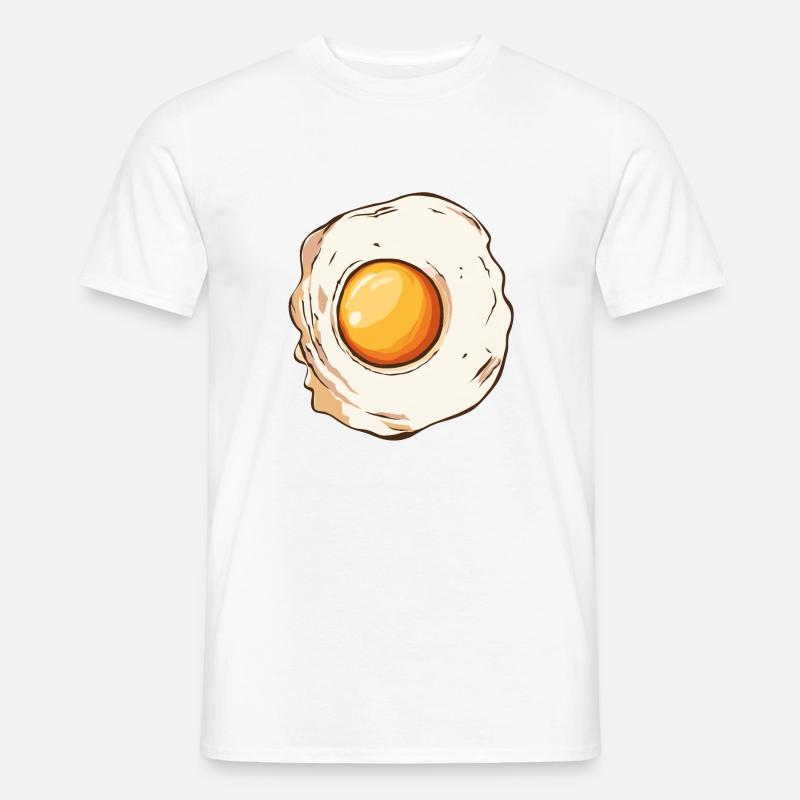 Æg Flat Drawing Æg 2 W - Mænd T-shirt - hvid