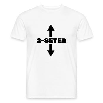 2 places - T-shirt homme - blanc - Devant - AI Model Male 178 dark (178cm)