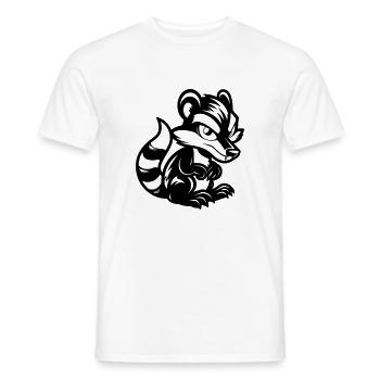 stinktier comic - Männer T-Shirt - Weiß - Vorne - AI Model Male 178 dark (178cm)