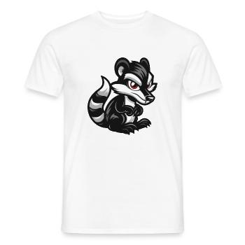skunk - Men's T-Shirt - white - Front - AI Model Male 178 dark (178cm)