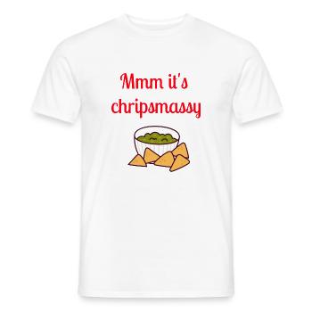 mmm it s chripsmassy designs - T-shirt homme - blanc - Devant - AI Model Male 178 dark (178cm)
