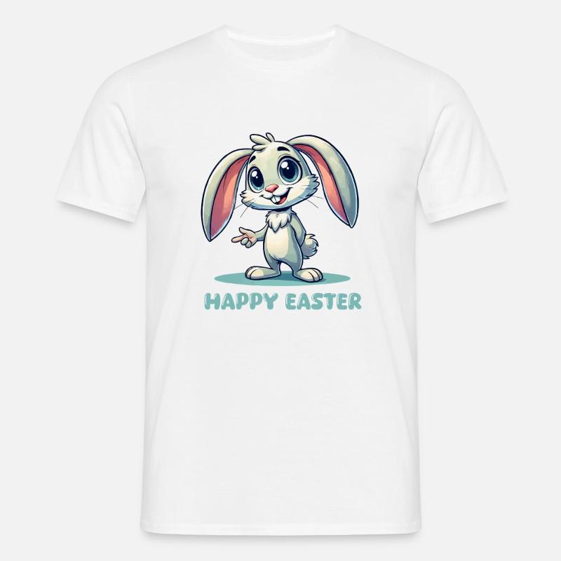 Bunny Comic Easter Bunny - Men's T-Shirt - white
