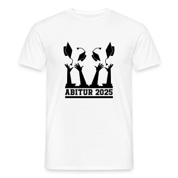abitur 2025 - Männer T-Shirt - Weiß - Vorne - AI Model Male 178 dark (178cm)