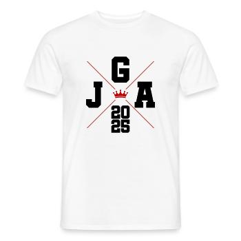 Jga 2025 Enterrement de vie de garçon - T-shirt homme - blanc - Devant - AI Model Male 178 dark (178cm)