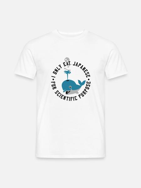 Eat Japanese - Männer T-Shirt - Weiß