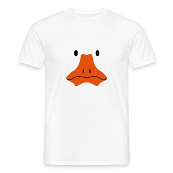Gans / stilisiert - Männer T-Shirt - Weiß - Vorne - AI Model Male 178 dark (178cm)