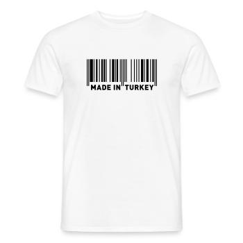 MADE IN TURKEY - Men's T-Shirt - white - Front - AI Model Male 178 dark (178cm)