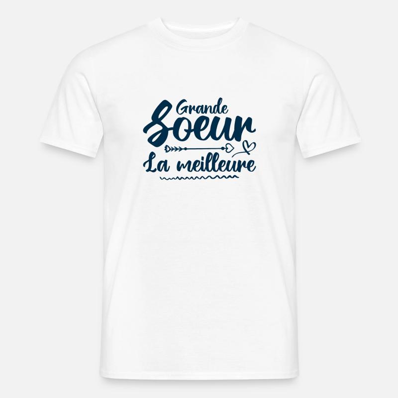 Beste große Schwester - Männer T-Shirt - Weiß