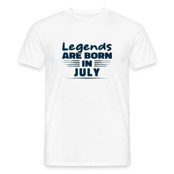 Die Legenden werden im Juli geboren - Männer T-Shirt - Weiß - Vorne - AI Model Male 178 dark (178cm)
