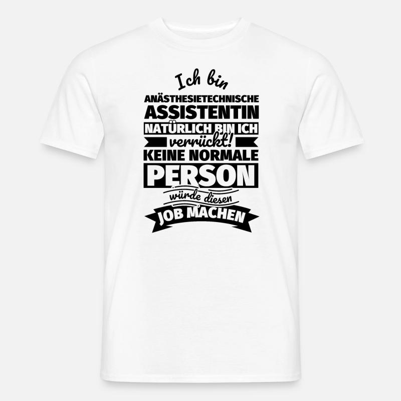 Anästhesietechnische Assistentin Geschenke - Männer T-Shirt - Weiß