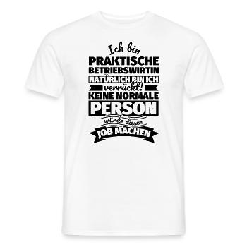 Praktische Betriebswirtin Geschenke - Männer T-Shirt - Weiß - Vorne - AI Model Male 178 dark (178cm)
