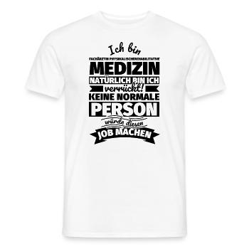 Fachärztin Physikalischerehabilitative Medizin Ges - Männer T-Shirt - Weiß - Vorne - AI Model Male 178 dark (178cm)