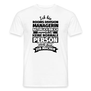 Rooms Division Managerin Geschenke - Männer T-Shirt - Weiß - Vorne - AI Model Male 178 dark (178cm)