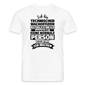 Technischer Wachoffizier Geschenke - Männer T-Shirt - Weiß - Vorne - AI Model Male 178 dark (178cm)