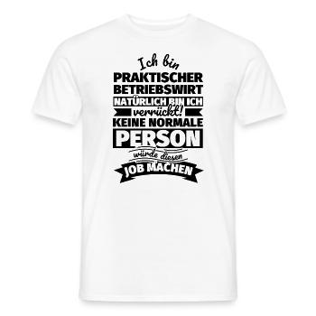 Praktischer Betriebswirtin Geschenke - Männer T-Shirt - Weiß - Vorne - AI Model Male 178 dark (178cm)