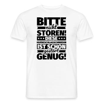 Hufbeschlagschmiedin Geschenke Stören lustiger Spr - Männer T-Shirt - Weiß - Vorne - AI Model Male 178 dark (178cm)