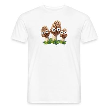Pilzfamilie,pilze, Familie, Pilz, morcheln - Männer T-Shirt - Weiß - Vorne - AI Model Male 178 dark (178cm)