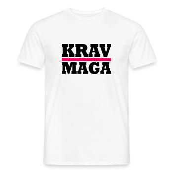 Krav maga - T-shirt homme - blanc - Devant - AI Model Male 178 dark (178cm)