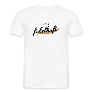 50 und fabelhaft - Männer T-Shirt - Weiß - Vorne - AI Model Male 178 dark (178cm)
