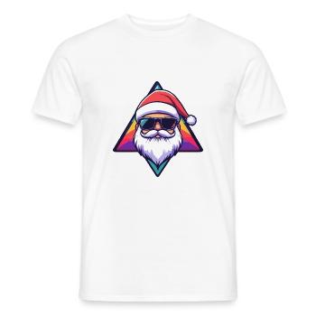 Père Noël Noël cool - T-shirt homme - blanc - Devant - AI Model Male 178 dark (178cm)